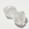 0.78 carat light pink champagne raw diamond pair