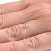 1.04 carat shiny waterlike rough diamond octahedron