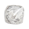 1.04 carat shiny waterlike rough diamond octahedron