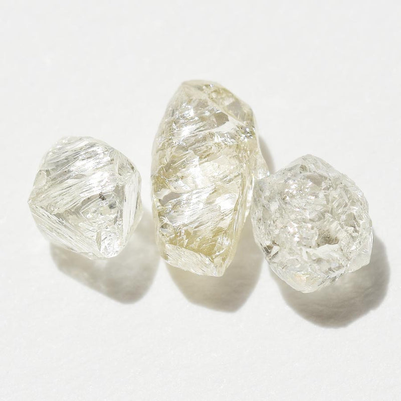 1.41 carat multi colored and shaped rough diamond mini parcel
