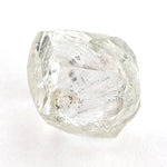 1.06 carat white and waterlike raw diamond dodecahedron