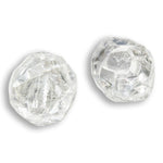 0.58 carat bright white raw diamond pair