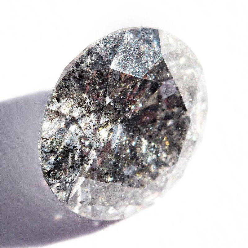 1.18 carat round brilliant salt and pepper diamond Raw Diamond South Africa 