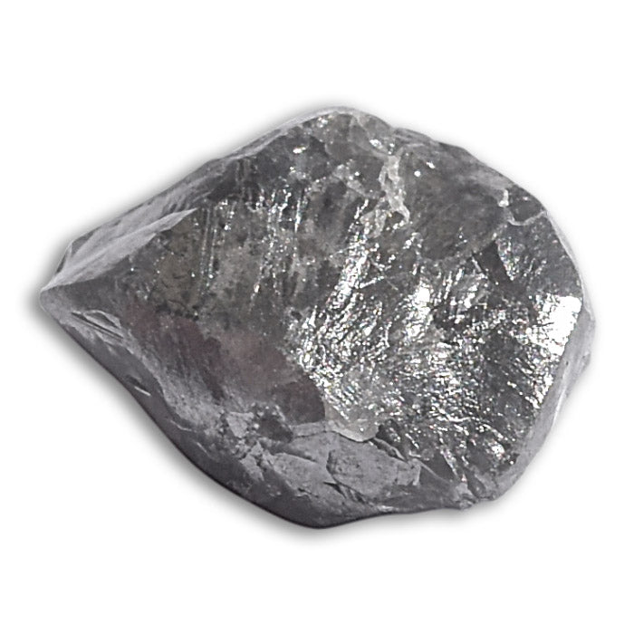 1.5 carat jet black raw diamond triangle