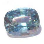 1.26 carat multispectrum blue cushion sapphire from Sri Lanka