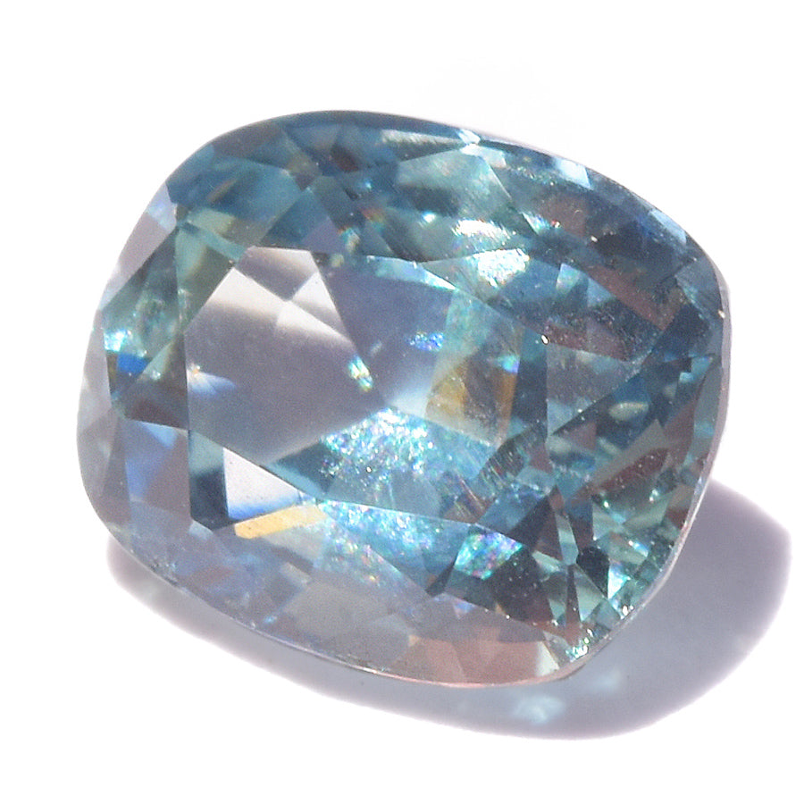 1.26 carat multispectrum blue cushion sapphire from Sri Lanka