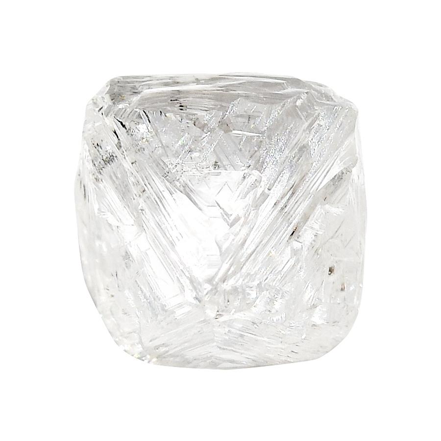 1.1 carat smooth and clear rough diamond octahedron – The Raw Stone