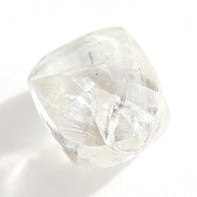 1.32 carat oblong and bright rough diamond octahedron