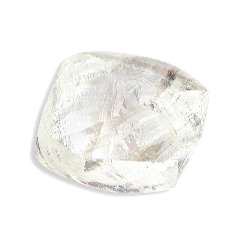 1.32 carat oblong and bright rough diamond octahedron