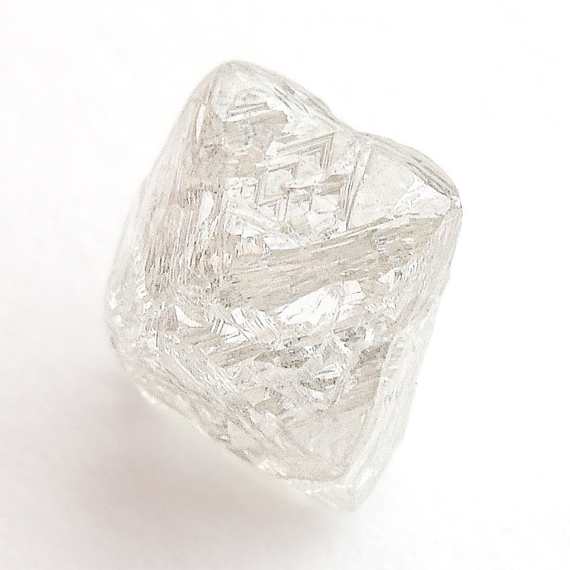 1.35 carat sparkly rough diamond octahedron