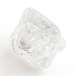 1.39 carat earthy and white rough diamond octahedron