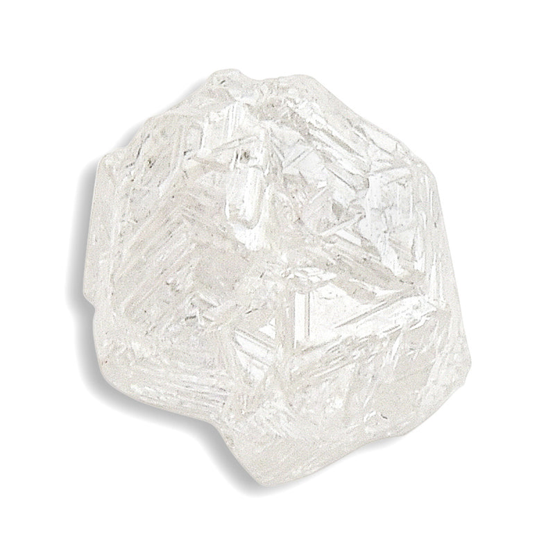 1.42 carat sparkly and bright freeform rough diamond