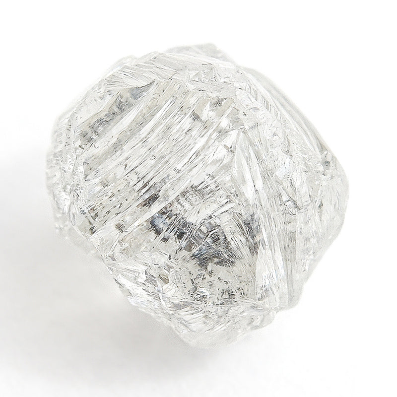 1.45 carat fancy white freeform rough diamond