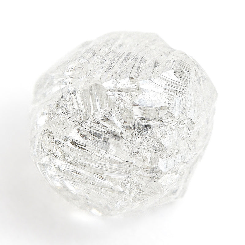 1.45 carat fancy white freeform rough diamond