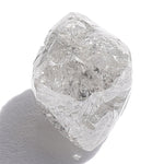 1.41 carat smooth salt and pepper raw diamond octahedron