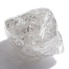 1.41 carat smooth salt and pepper raw diamond octahedron