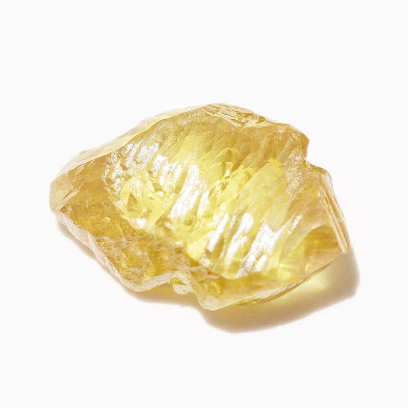 1.14 carat golden yellow freeform rough diamond