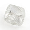 1.61 carat silvery and white rough diamond dodecahedron