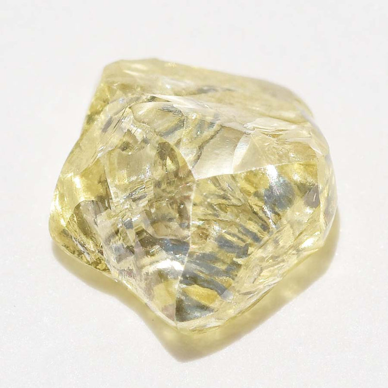 1.125 carat fancy yellow freeform rough diamond