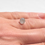 1.15 carat round brilliant salt and pepper diamond