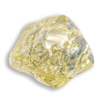 1.125 carat fancy yellow freeform rough diamond