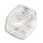 2.0 carat classic white rough diamond dodecahedron