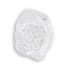 1.04 carat bright white raw diamond half octahedron