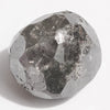 2.32 carat sparkly black demi-cut raw diamond