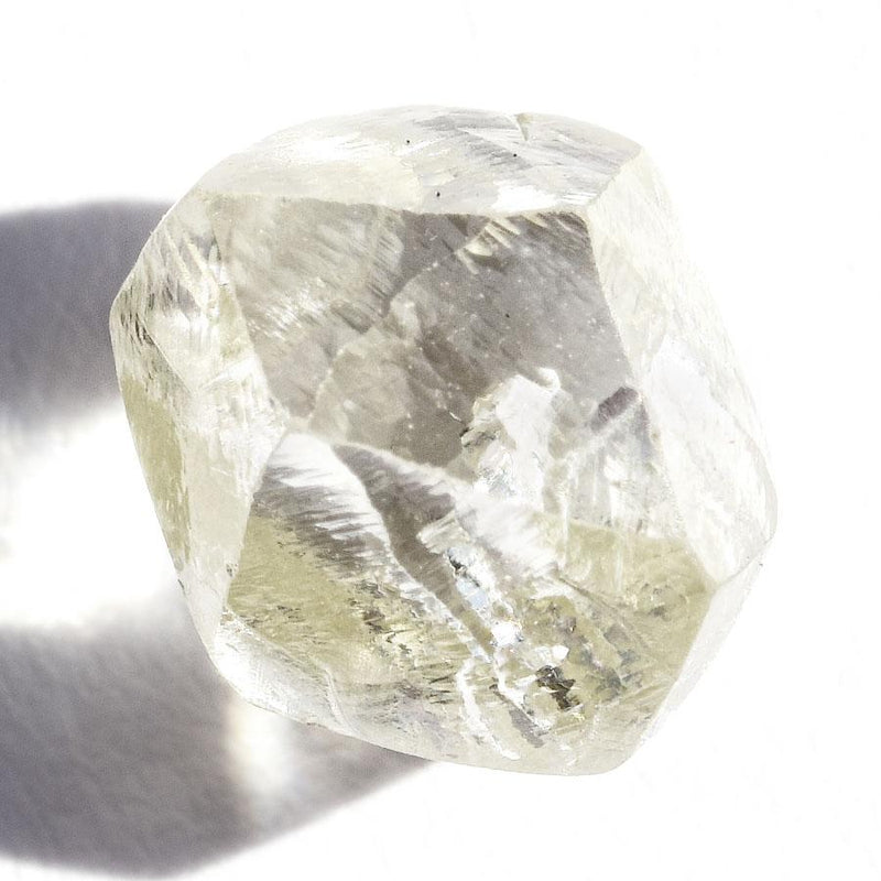 2.02 carat lemon lime colored rough diamond rhombododecahedron Raw Diamond South Africa 