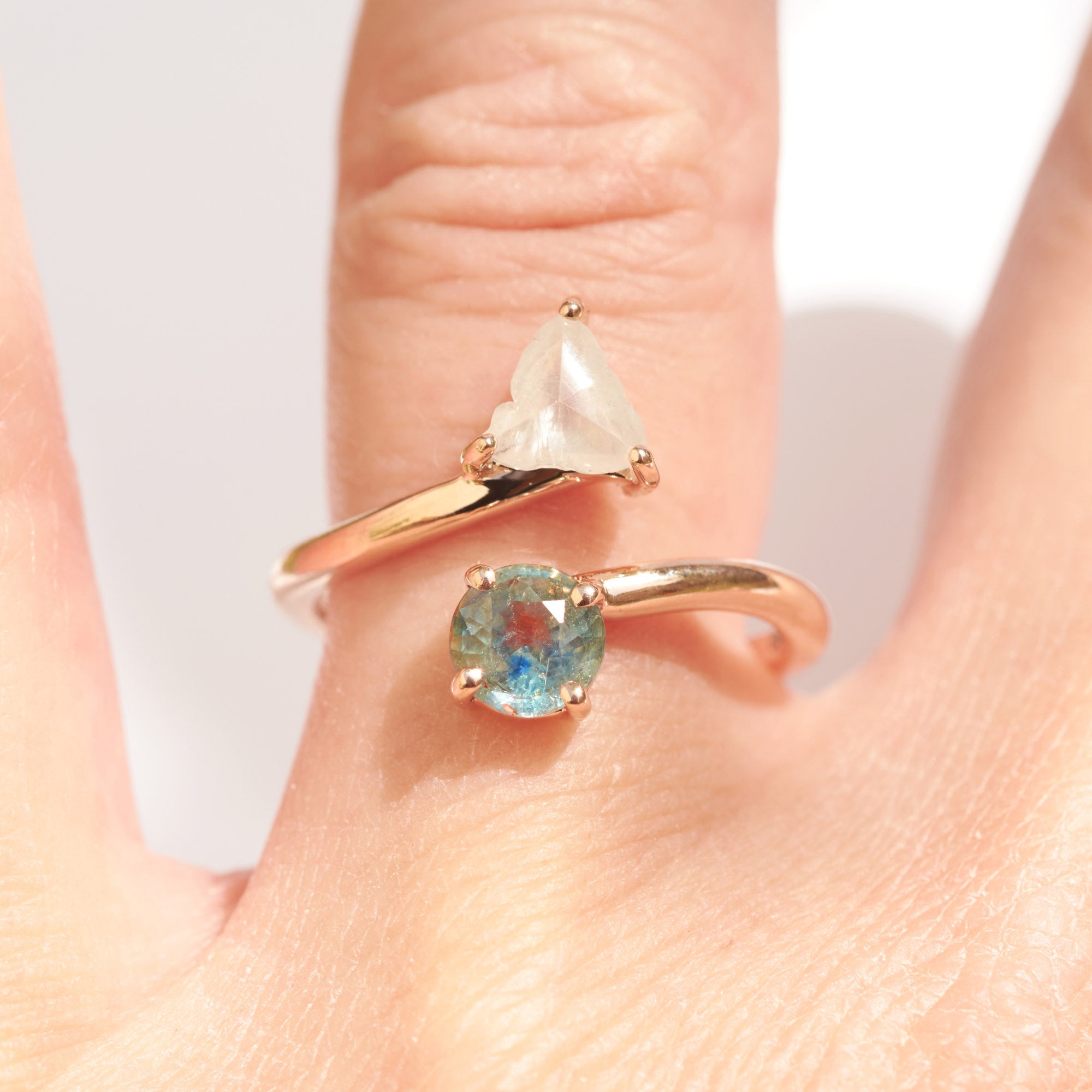 Rough sales sapphire ring