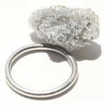 17.84 carat grey sparkly raw diamond