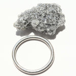 18.80 carat light grey sparkly raw diamond