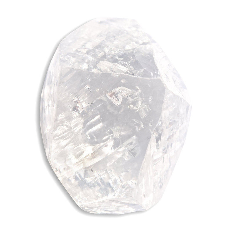 2.10 carat oblong bright white rough diamond freeform crystal Raw Diamond South Africa 