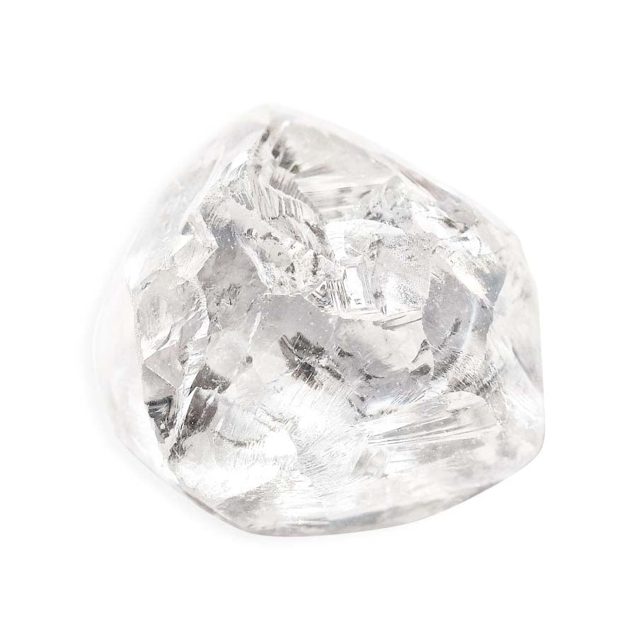 1.72 carat white light freeform shaped raw diamond – The Raw Stone