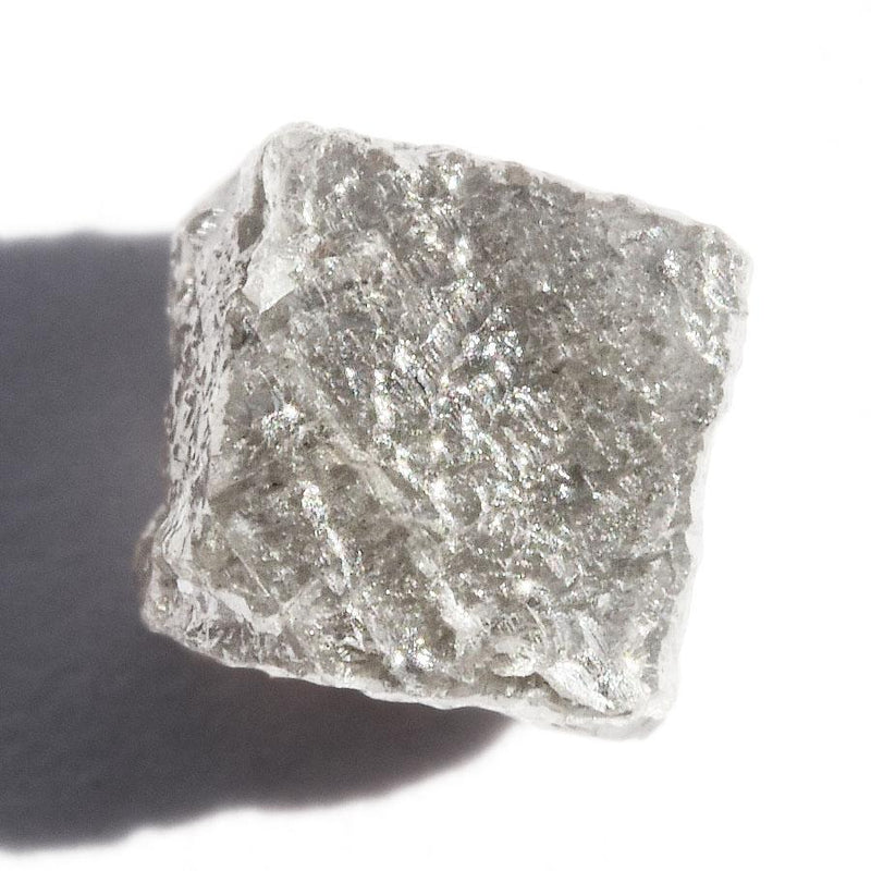 2.25 carat silver colored rough diamond cube Raw Diamond South Africa 