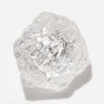 1.26 carat bright star shaped raw diamond