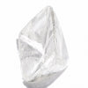 0.32 carat half octahedron white raw diamond