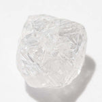 1.48 carat perfectly pure white freeform raw diamond