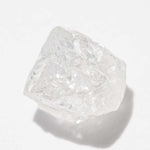 1.48 carat perfectly pure white freeform raw diamond