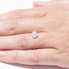 1.48 carat perfectly pure white freeform raw diamond