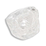 1.48 carat perfectly pure white freeform raw diamond