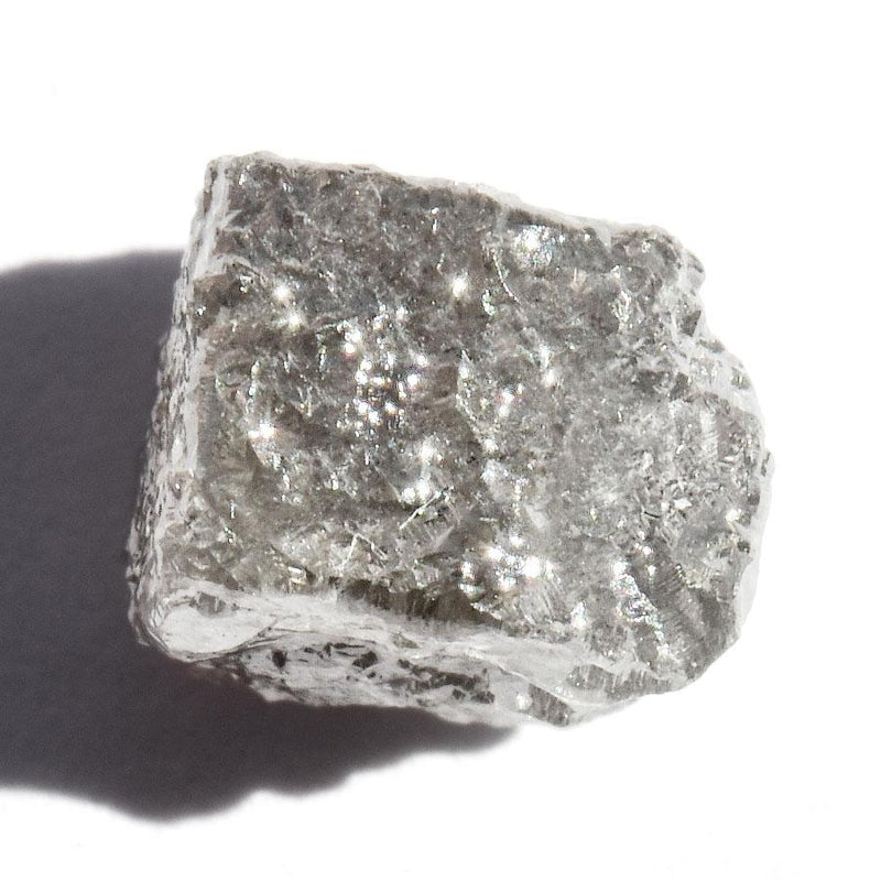 2.59 carat silver colored rough diamond cube Raw Diamond South Africa 