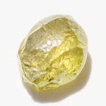 0.68 carat lemon lime raw diamond dodecahedron