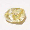 2.46 carat gold champagne raw diamond dodecahedron