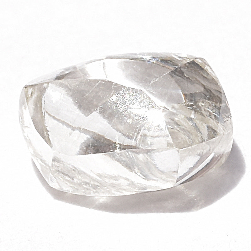 0.99 carat illuminating and bright rough diamond dodecahedron