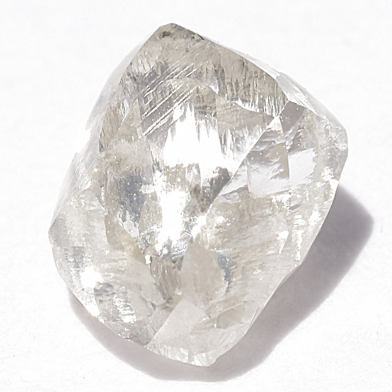 0.86 carat bright and heavenly rough diamond dodecahedron