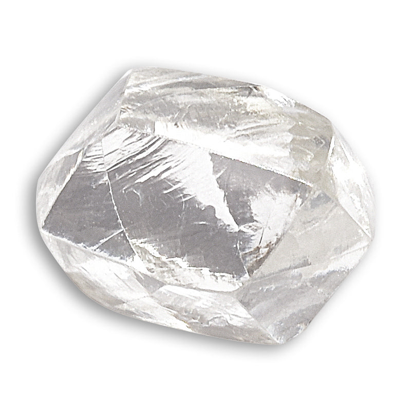 raw diamond in a dodecahedral shape