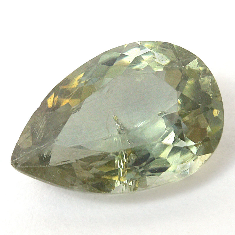 Apple green teardrop cut tanzanite ethically Sourced Gemstone 10.1x7mm SKU:TZ02