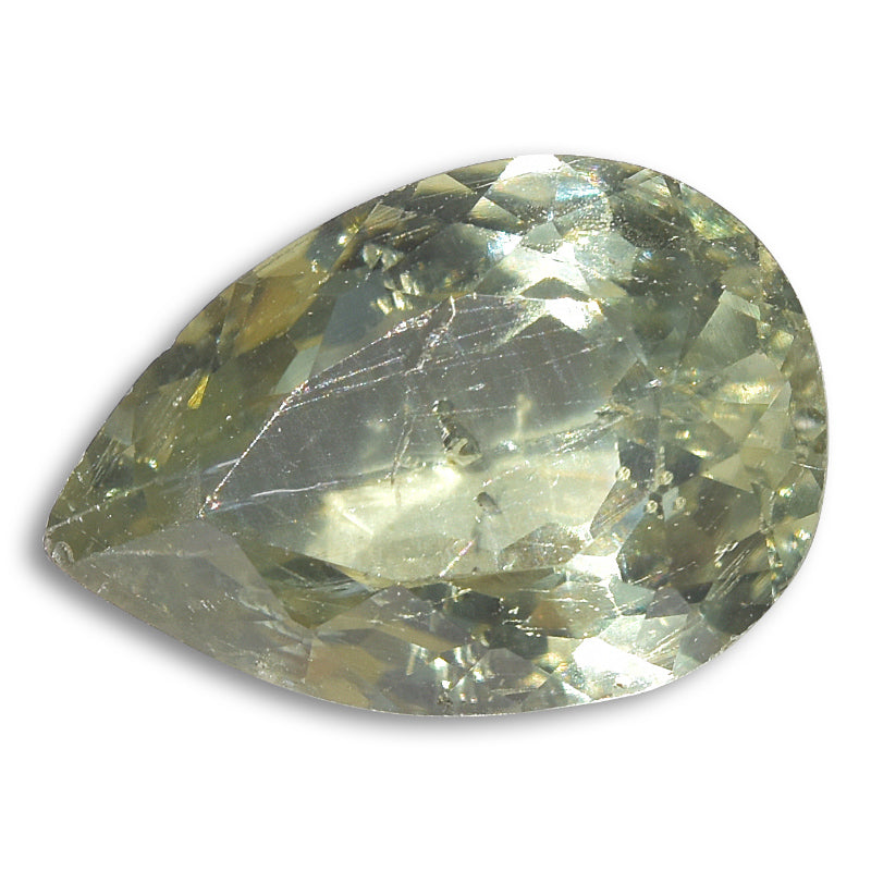 Apple green teardrop cut tanzanite ethically Sourced Gemstone 10.1x7mm SKU:TZ02