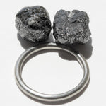 15.23 carat black cube raw diamond parcel